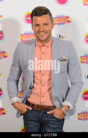 Mark Wright bei der Ankunft bei den High Street Fashion Awards von Lorraine in Vinopolis, im Zentrum von London. Stockfoto