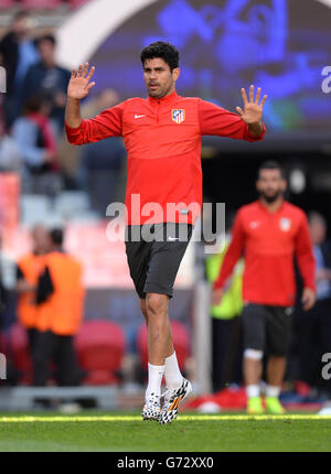 Fußball - UEFA Champions League - Finale - Real Madrid / Atletico Madrid - Atletico Madrid Trainingssitzung - Estadio da Luiz. Diego Costa von Atletico Madrid während des Trainings Stockfoto