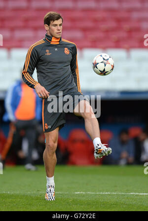 Fußball - UEFA Champions League - Finale - Real Madrid / Atletico Madrid - Real Madrid Training Session - Estadio da Luiz. Gareth Bale von Real Madrid während des Trainings Stockfoto