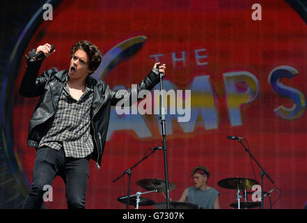 The Vamps beim Big Weekend von Radio 1 in Glasgow Green, Glasgow. Stockfoto