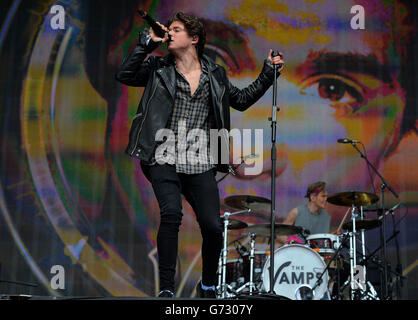 The Vamps beim Big Weekend von Radio 1 in Glasgow Green, Glasgow. Stockfoto