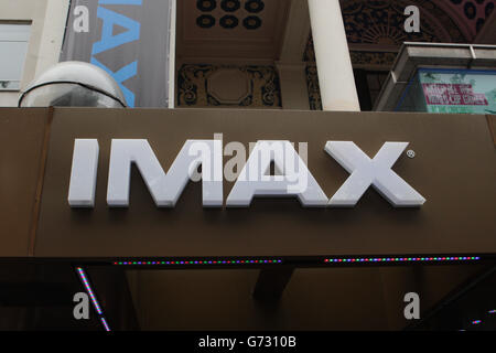 Das Imax Empire Kino in Leicester Square, London. Stockfoto