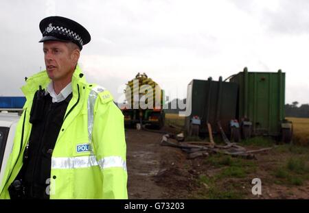 Arbeiter Todesfälle im container Stockfoto