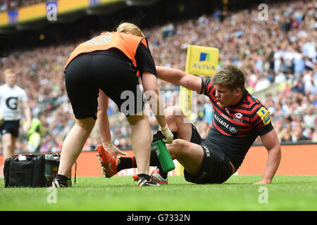 Rugby-Union - Aviva Premiership Grand Final - Sarazenen V Northampton Saints - Twickenham Stockfoto