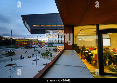 Campus WU Wirtschaftsuniversität Wien: Bibliothek & Learning Center (LC), Wien, Wien, Österreich, Wien, 02. Stockfoto