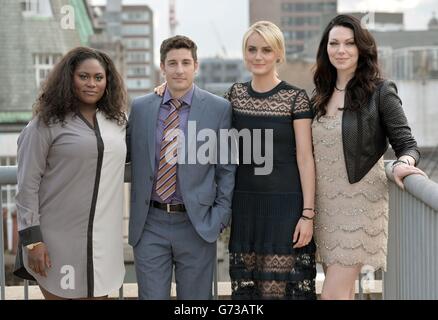 Orange ist das neue Schwarz Photocall - London Stockfoto