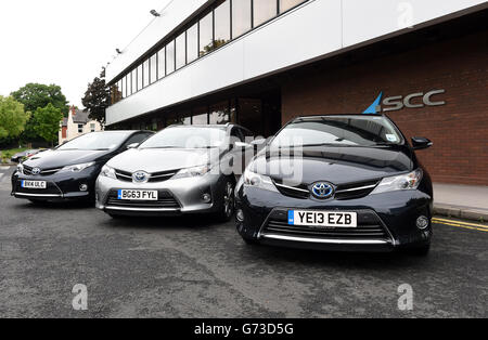 Toyota Flotte Übergabe an SCC - Birmingham Stockfoto