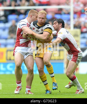 Rugby League - Tetley es Challenge-Cup - Finale Viertel - Wigan Warriors V Castleford Tigers - DW-Stadion Stockfoto