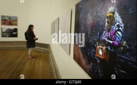 Fire School Degree Show gestartet. Arbeit von der Glasgow School of Art (GSA) in Glasgow, Schottland. Stockfoto