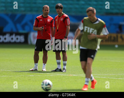 Fußball - FIFA WM 2014 - Gruppe G - Deutschland gegen Portugal - Deutschland-Trainingseinheit - Arena Fonte Nova Stockfoto