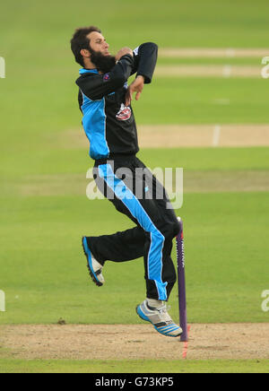 Cricket - NatWest T20 Blast - North Division - Nottinghamshire Outlaws / Worcestershire Rapids - Trent Bridge. Moeen Ali Von Worcestershire Rapids Stockfoto