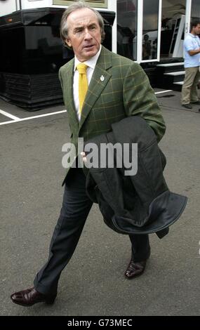 Sir Jackie Stewart in Silverstone Stockfoto