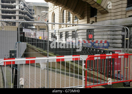 Abbruch von Birmingham Central Library, UK und Sanierung von Chamberlain Quadrat. Stockfoto