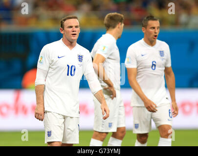 Englands Wayne Rooney während der FIFA Weltmeisterschaft, Gruppe D Spiel in der Arena da Amazonia, Manaus, Brasilien. Stockfoto