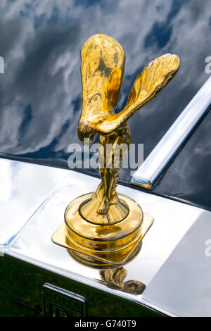 Goldenen Rolls-Royce Silver Lady Maskottchen Stockfoto