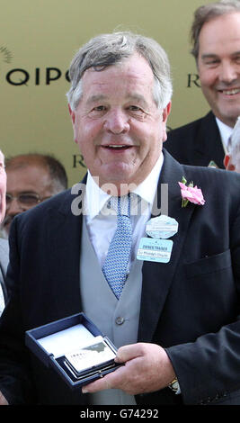 Pferderennen - The Royal Ascot Meeting 2014 - Tag 5 - Ascot Racecourse. Trainer Sir Michael Stoute während des fünften Tages des Royal Ascot Meetings 2014 auf der Ascot Racecourse, Berkshire. Stockfoto