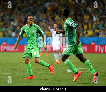 Fußball - FIFA WM 2014 - Gruppe F - Nigeria V Bosnien und Herzegowina - Arena Pantanal Stockfoto