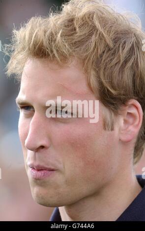 Prinz William während der Zeremonie im Cirencester Park Polo Club. Stockfoto