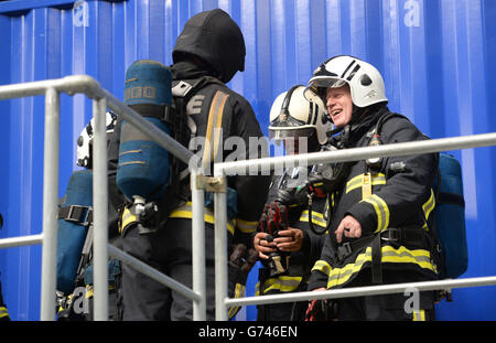 Neue Feuerwehr Ausbildungszentrum eröffnet Stockfoto