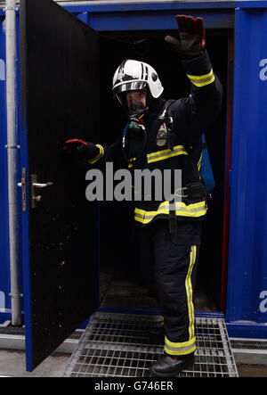 Neue Feuerwehr Ausbildungszentrum eröffnet Stockfoto