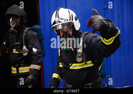 Neue Feuerwehr Ausbildungszentrum eröffnet Stockfoto