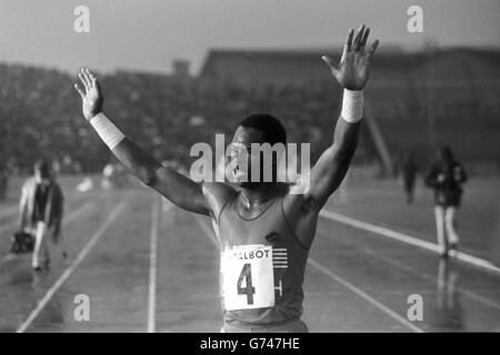 Leichtathletik - Sprinter Mel Lattany Stockfoto