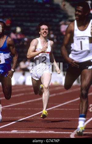 Leichtathletik – 100 Meter Männer. USA's Mel Lattany (l) mit Jim Evans. Stockfoto