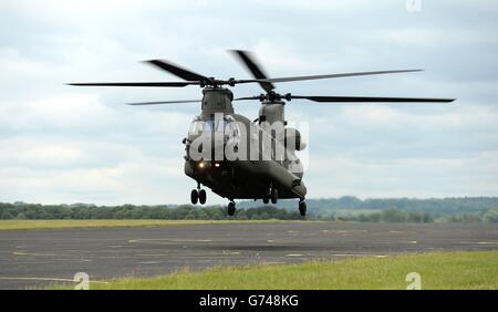 Chinook Mk6 Start Stockfoto