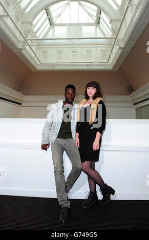 Nathan Stewart Jarrett und Alexandra Roach bei einer Vorführung der neuen tv-Serie von Utopia auf der BAFTA in London. Stockfoto