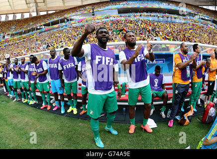 Fußball - FIFA WM 2014 - Gruppe C - Kolumbien V Côte d ' Ivoire - Estadio Nacional Stockfoto