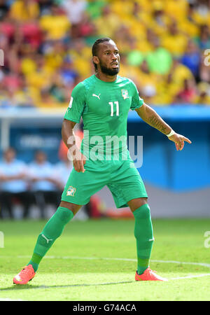 Fußball - FIFA WM 2014 - Gruppe C - Kolumbien V Côte d ' Ivoire - Estadio Nacional Stockfoto