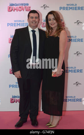 Paddy Houlihan und Emily Regan bei der Weltpremiere von Mrs Brown's Boys D'Movie im Savoy Cinema in der O'Connell Street, Dublin. Stockfoto