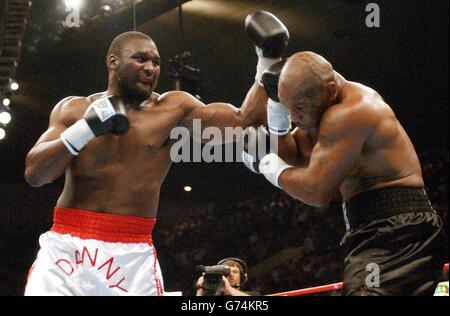 Williams V Tyson Schwergewichts-Kampf Stockfoto