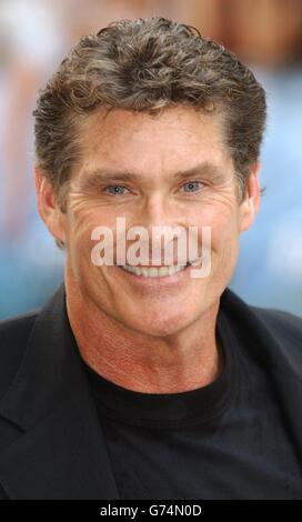 David Hasselhoff, I, Robot premiere Stockfoto