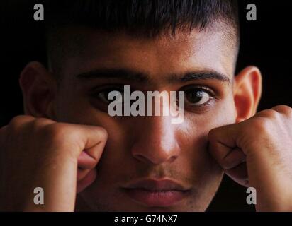 Amir Khan Trainingslager Stockfoto