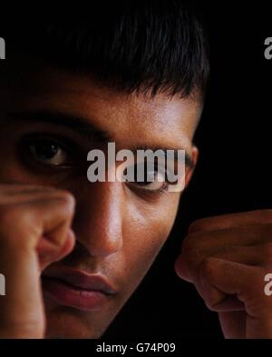 Amir Khan Trainingslager Stockfoto