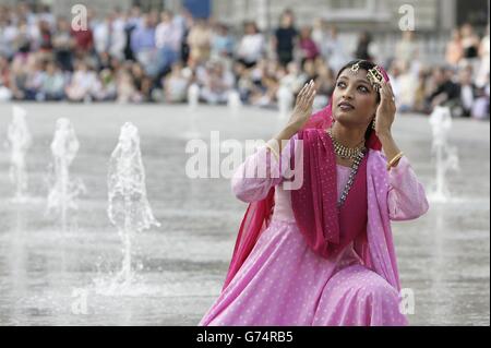 Wasserlandschaften Kathak Tanz Stockfoto