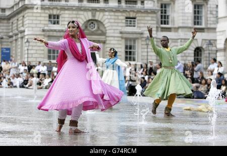 Wasserlandschaften Kathak Tanz Stockfoto