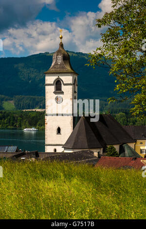 Wallfahrtskirche Kirche, St. Wolfgang Im Salzkammergut, Oberösterreich, Österreich Stockfoto