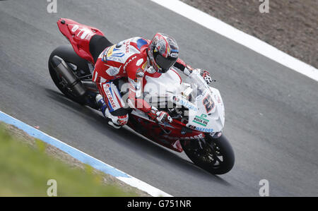 Moto - MCE British Superbike Championship - Rennen - Knockhill-Rennstrecke Stockfoto