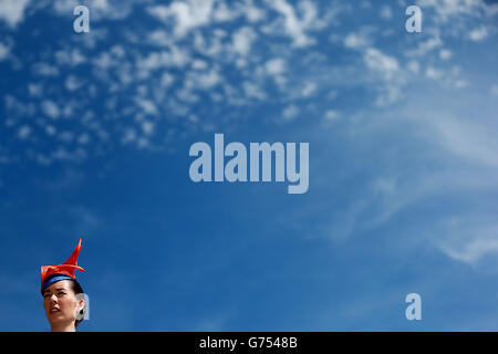 Pferderennen Sie - Investec Ladies Day 2014 - Epsom Downs Racecourse Stockfoto