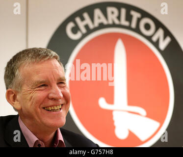 Fußball - Charlton Athletic Pressekonferenz - The Valley. Charlton Athletic Inhaber Roland Duchatelet Stockfoto