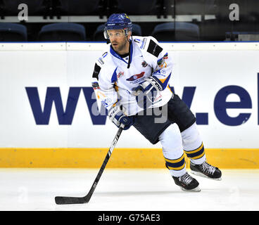 Eishockey - Rapid Solicitors Elite Ice Hockey League - 2014 Play Offs - Dritter Platz aus - Braehead Clan gegen Fife Flyers. Danny Stewart, Fife Flyers Stockfoto