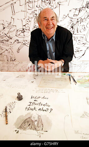 Quentin Blake Ausstellung - London Stockfoto