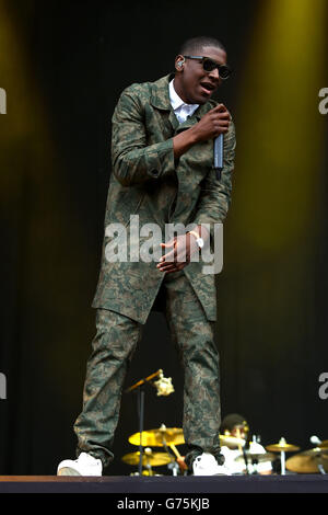 Wireless Festival - Birmingham. Labrinth tritt am ersten Tag des Wireless Festivals im Perry Park, Birmingham, auf der Bühne auf. Stockfoto