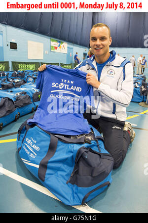 Commonwealth Games - Team Schottland Kitting - University of Stirling Stockfoto