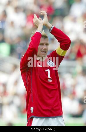 England V Nigeria / Beckham Stockfoto