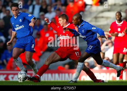 Liverpool gegen Chelsea Stockfoto