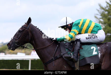 Auf dem Rekord von Tony McCoy geritten gewinnt die &pound;2red auf der App Store Handicap-Hürde auf der Uttoxeter Racecourse, Stockfoto