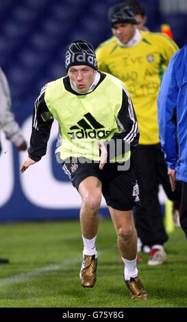 Craig Bellamy Newcastle Training Stockfoto